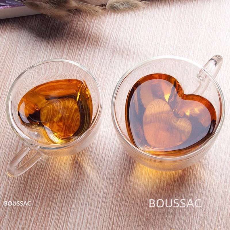 Double Wall Glass Tea Coffee Milk Tea Cup Heat-resistant Clear Glass Mug  200ML