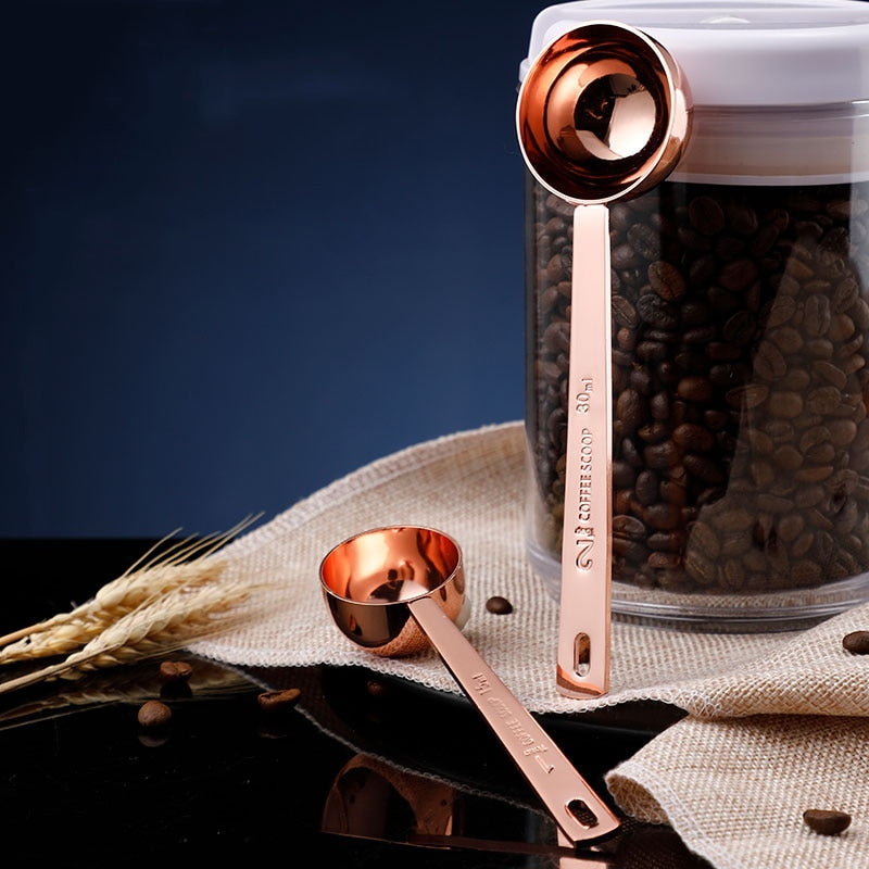 Kitchen Measuring Spoon Stainless Steel Coffee Scoop 15ml 30ml Tablespoon  Milk Powder Spice Measure Spoon Metal